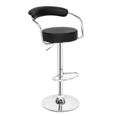 Modern Leather Bar Stool Adjustable Hydraulic Counter Swivel Pub Chair