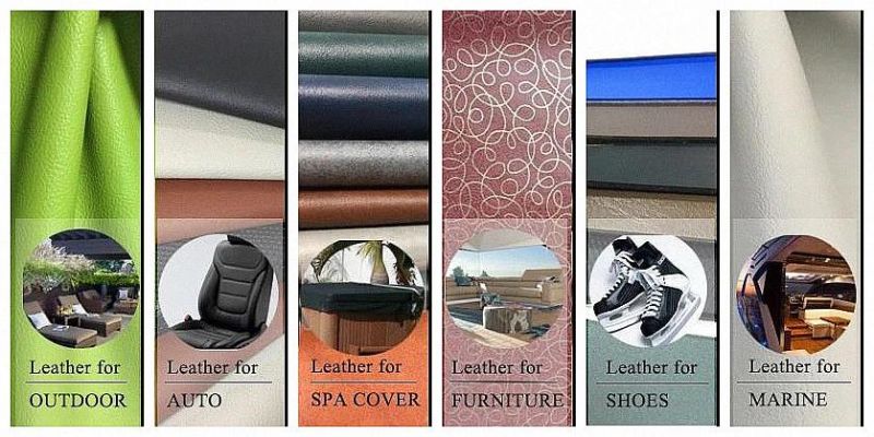 Hydrolysis Resistance 10 Years Vegan Embossing PU Leather Car Seat Leather Car Upholstery Leather Car Interior Leather Door Steering Wheel Gearshift Gap Hider