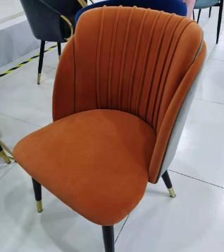 Wholesale Modern Fashion Colorful Classic Soft Velvet Dining Chair