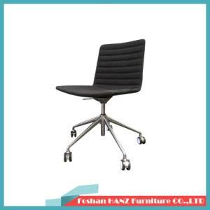 Rotating Belt Wheel Armless Fabric Leather Upholstered Conference Room Office Furniture Chair