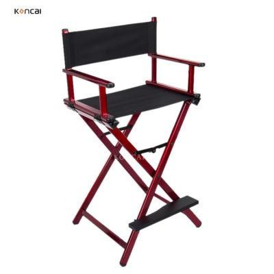 Koncai Professional Salon Hairdressing Aluminium Makeup Chair Folding Make up Director Chair