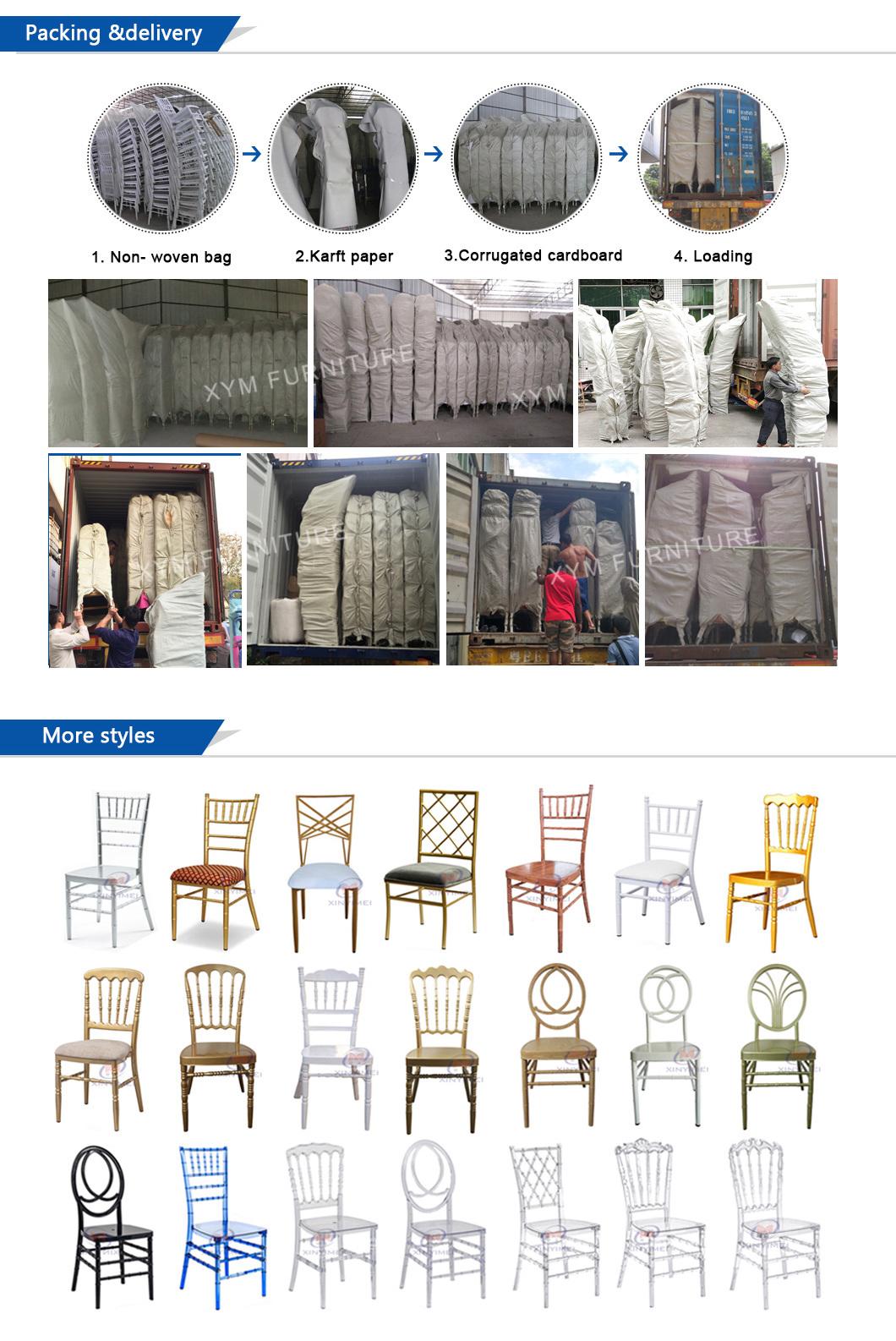 China Wholesale Golden Wedding Stacking Chiavari Chair