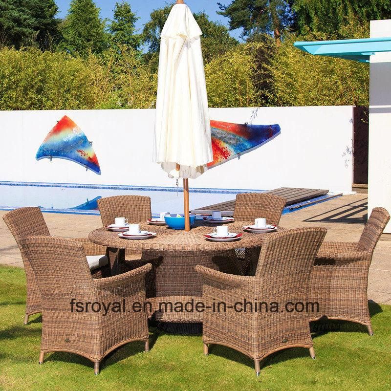 Garden Set Outdoor Furniture Wicker/Rattan Chairs Dining Table Set