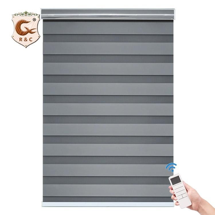 Low Price Good Quality High Shading Hot Sale New Design Motor Control Zebra Blind