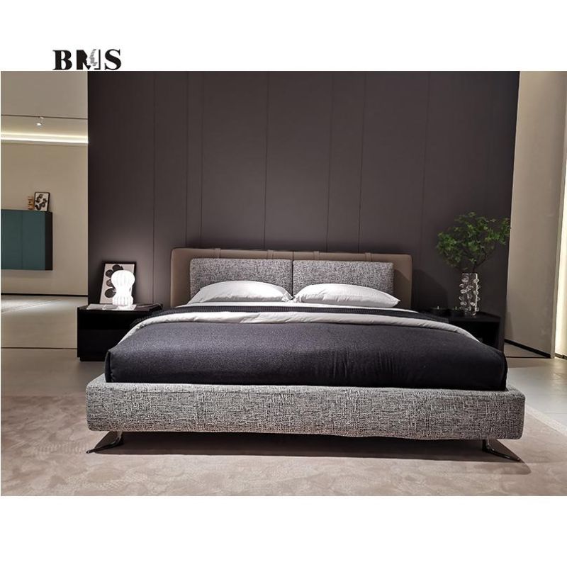 Italian Modern Contemporary Luxury Design King Size Queen Size Upholstery Bed