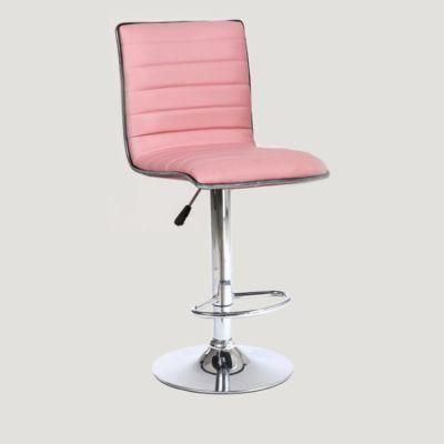 Ready to Ship Faux Leather Swivel Bar Stool Chair Kitch Dining Room Bar Chair Upholstered with Metal Leg