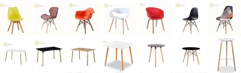 Popular Modern Indoor Fabric Restaurant Office Cafe Metal Tube Legs Dining Chair