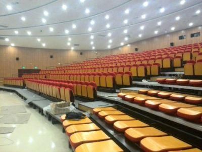 Fabric Folding Chair Gymnasium Bleachers Grandstands Indoor Use Retractable Telescopic Bleacher with Upholstered Chairs