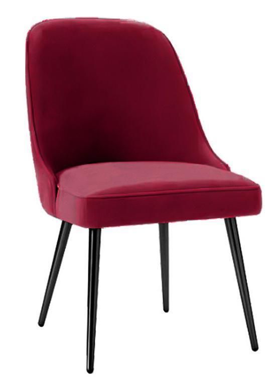 Modern Furniture Bedroom Luxury Velvet Living Room Leisure Dining Coffee Chair with Metal Leg