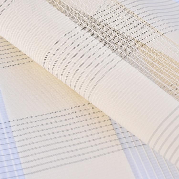 New Fashion Textured Polyester Fabric for Day and Night Zebra Blind