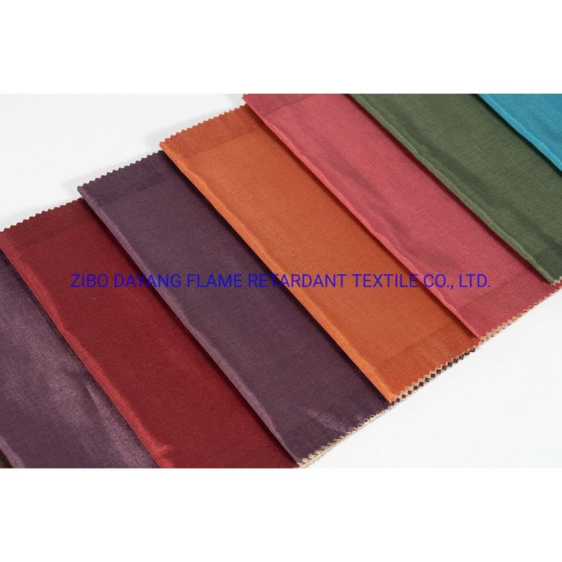 100% Polyester Flame Retardant Woven Fabric for Home Curtain