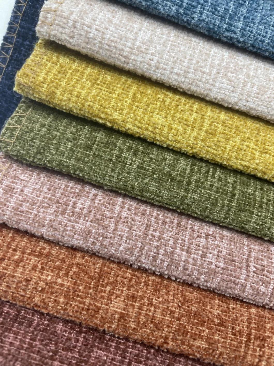 Cheap Colorful Waterproof Linen Look Fabric for Sofa