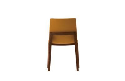 Fashion Solid Wood Nordic Fabric Dining Chair Simple Restaurant Furniture