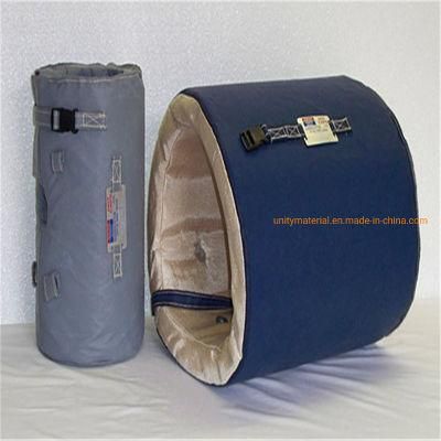 Industrial Pipe Insulation Removable Reusable Heat Proof Fiberglass Fiber Glass Cover &amp; Jackets &amp; Mattress Blanket