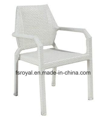 Hotel Dining Furniture Aluminium Plastic Wicker Ghost Chair