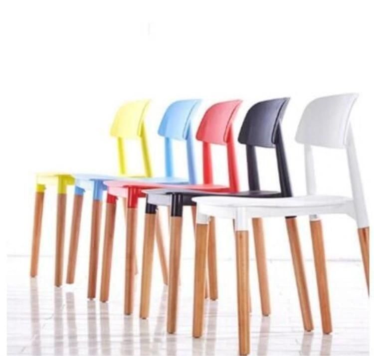 2021 Living Room Nordic Computer Chairs Plastic Coffee Shop Portable Chair Restaurant Dining Room Wooden Chairs