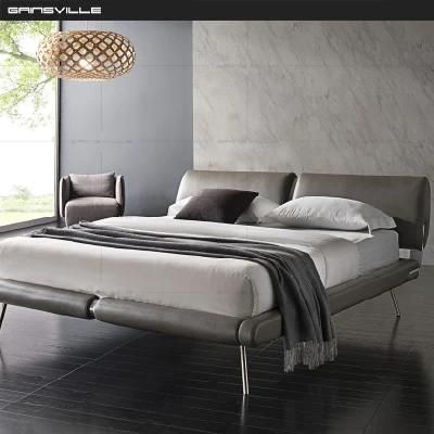 Minalistic Modern Leather Bed Italian Delux Home Bedroom Furniture Style Hotel Beds Set