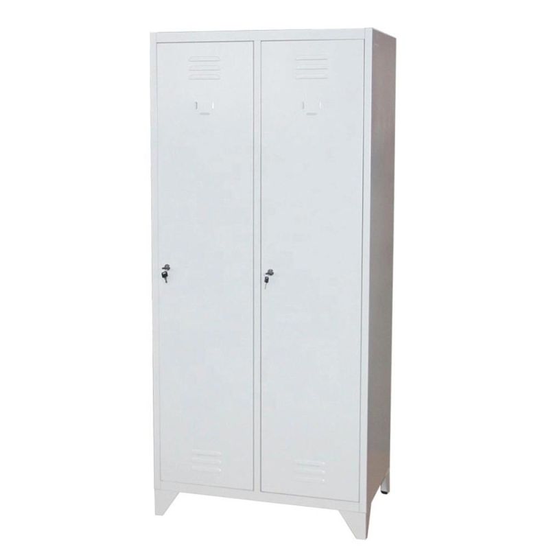 Metal Locker Metal Wardrobe Steel Locker Clothes Cabinet with Hanger Bar