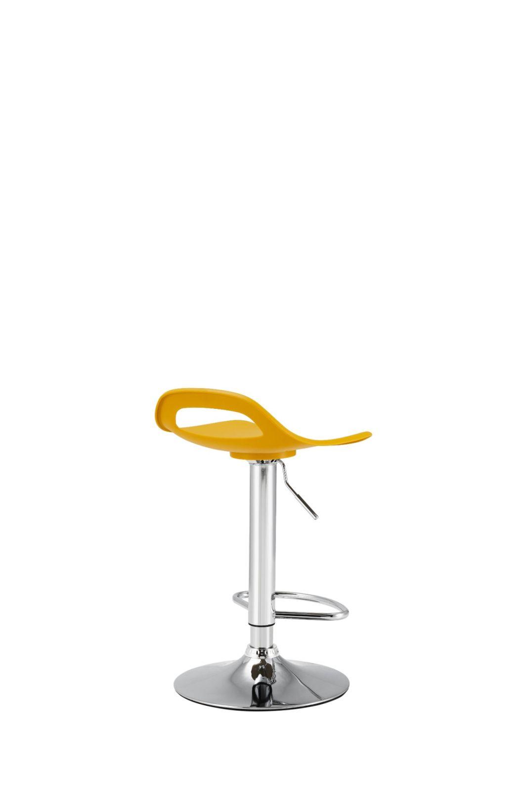 Bar Plastic Chair Plastic Bar Chair Modern Leisure Adjustable Bar Stool Plastic Spoon Bar Chair