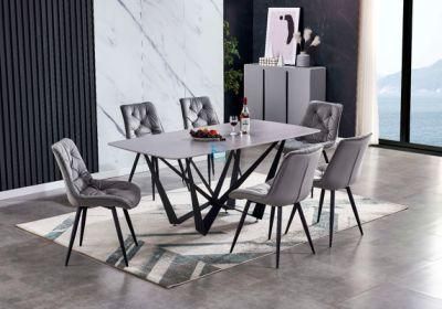 Factory Sale Stoelen Sillas Home Living Room Furniture Chair Modern Velvet Chrome Legs Modern Chairs Dining Chairs