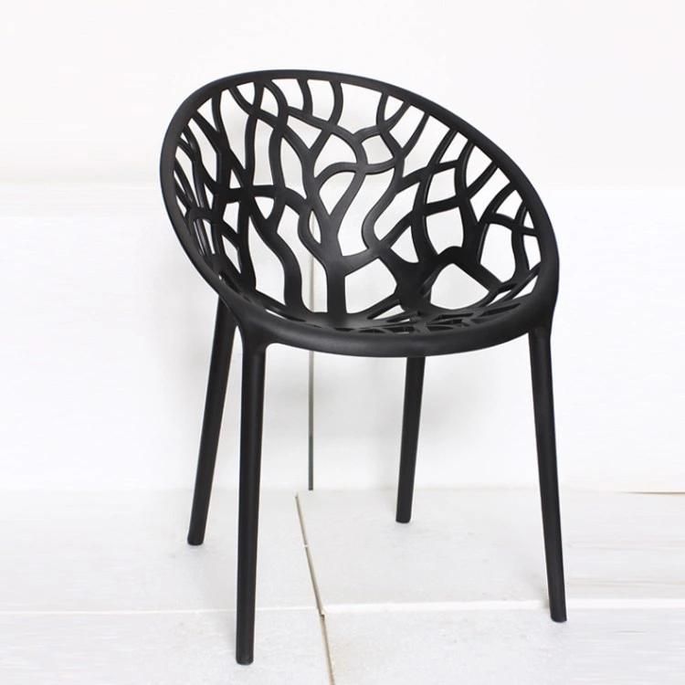 Multifunction Home Furniture Lounge Chair Plastic Outdoor Stacking Plastic Visitor Chair Restaurant Cafe Dining Chairs