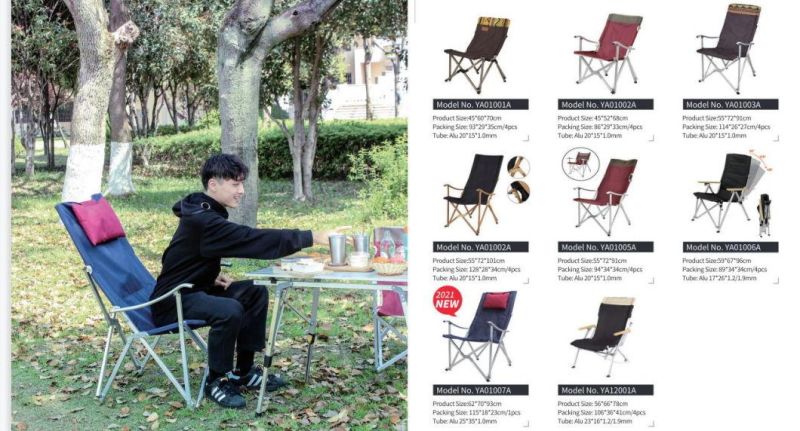 Wholesale OEM Garden Furniture Portable Steel Cashmere Fishing Folding Camping Beach Chair