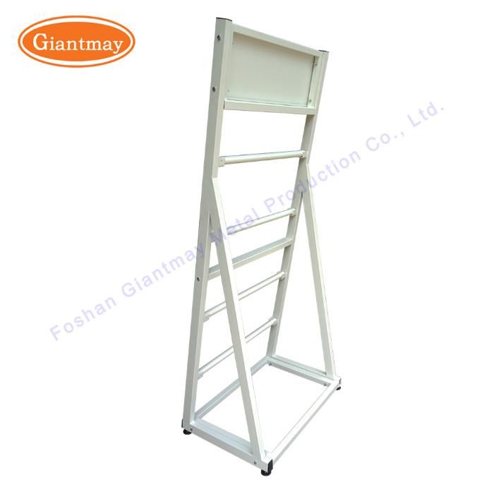 Exhibition Stand Professional Design Metal Display Fabric Roll Rack