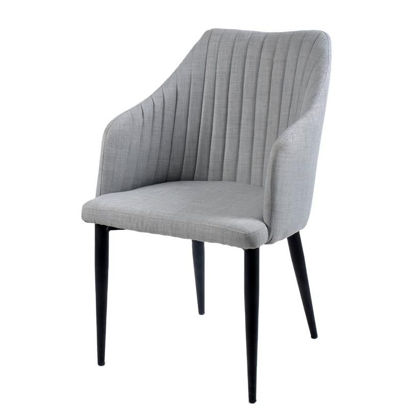 French Fabric Upholstered Modern Dining Room Velvet Chair for Home Use