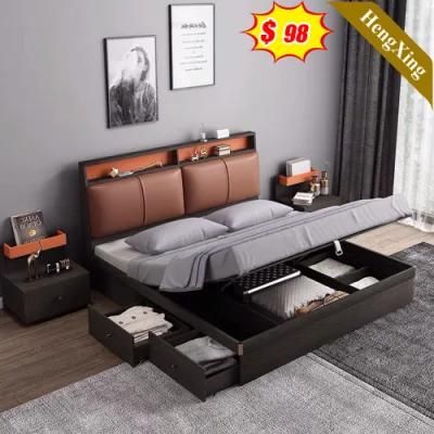 Luxury Bedroom Set Furniture Sleep Design Double King Size Upholstered Fabric Beds