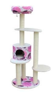 Wholesale Cat Scratching Tree Eco-Friendly Cat Furniture with Cave and Bed