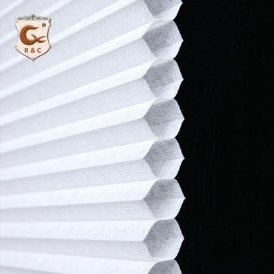 Motorized Fashion Wide Blade Honeycomb Cellular Roller Blinds Light Filtering Remote Control