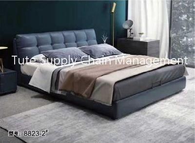 Nordic Modern Minimalist Fabric Double Bed