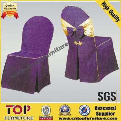Polyester Chair Cover with Bow for Wedding