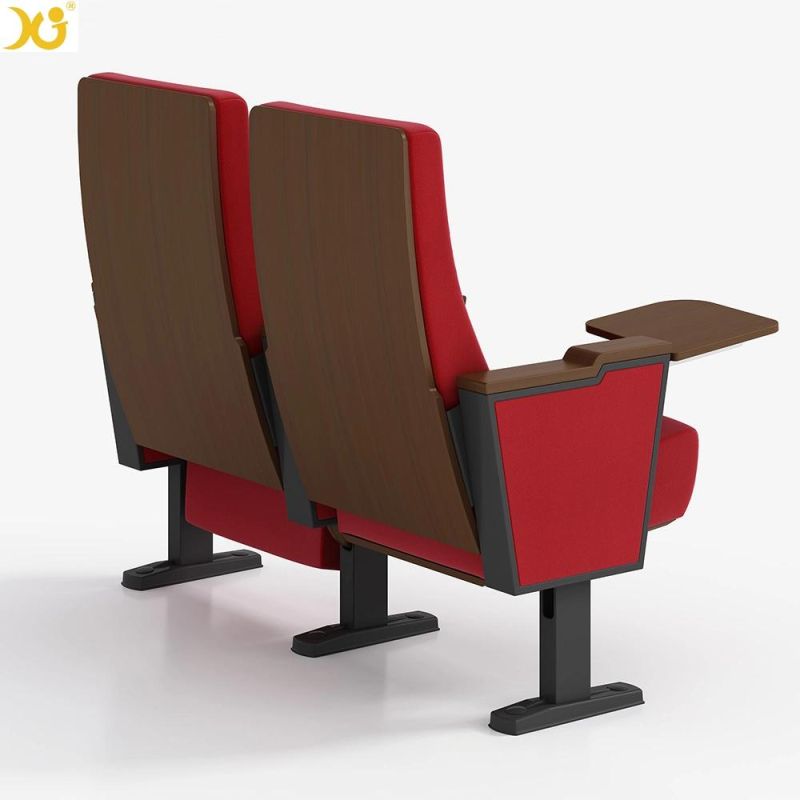Commercial Theater Furniture Stackable Hall Seat Conference Chair with Writing Pad