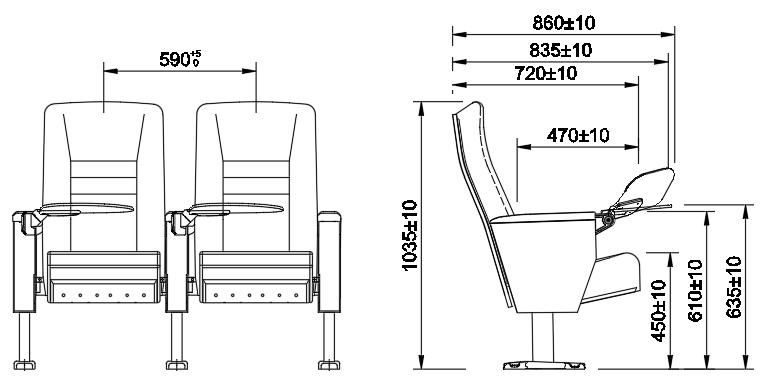 2020 New Office Conference School Theater Auditorium Seat