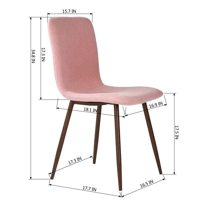 Cheap Home Furniture Best Quality High Back Pink Dining Chair