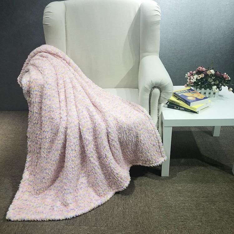 100% Polyester Super Soft Colorful Sherpa Sofa Bedding Blanket