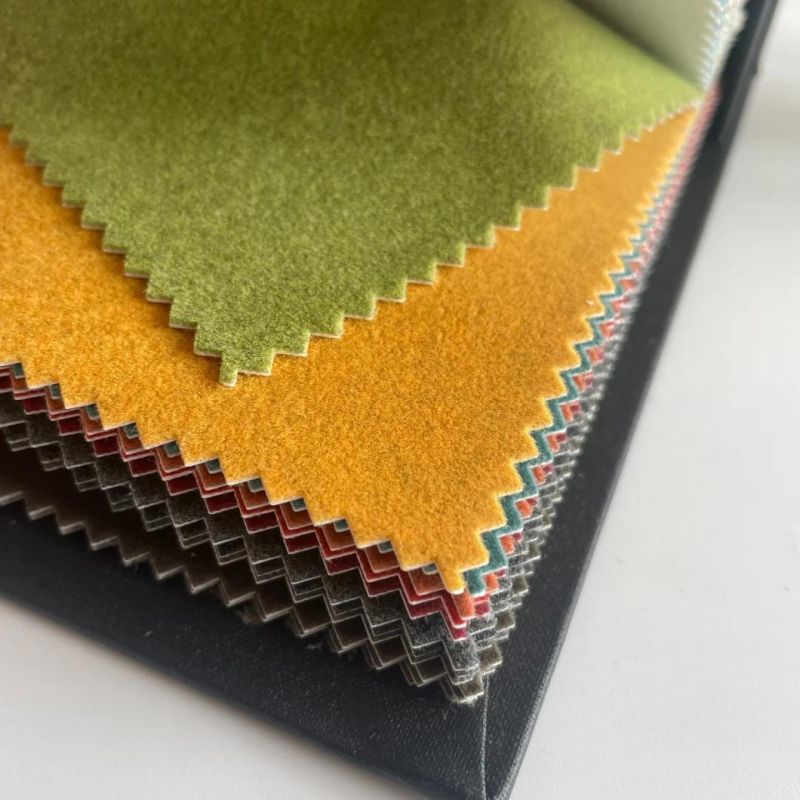 100%Nylon Single Flocked Fabric Flocking Cloth Furniture Sofa Functional Fabric (FW)