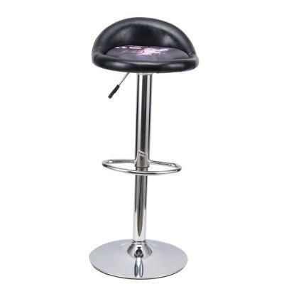 Modern PU Synthetic Leather Height Adjustable Swivel High Night Club Casino Barstool Bistro Counter Chair Bar Stool