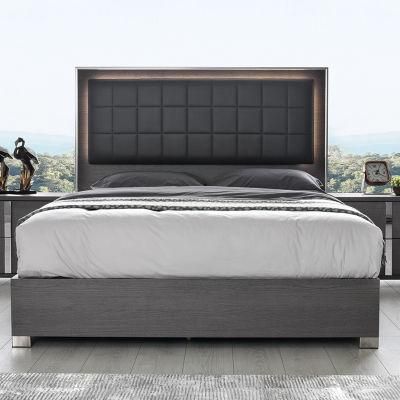 Nova Trendy Furniture Wholesale Home Furniture Double Single King Queen Custom House Bed with LED Light