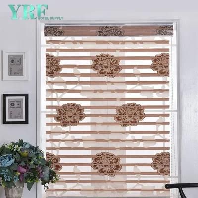 Fashionable Day Night Roller Blinds Soft Yarn Curtains Fabric