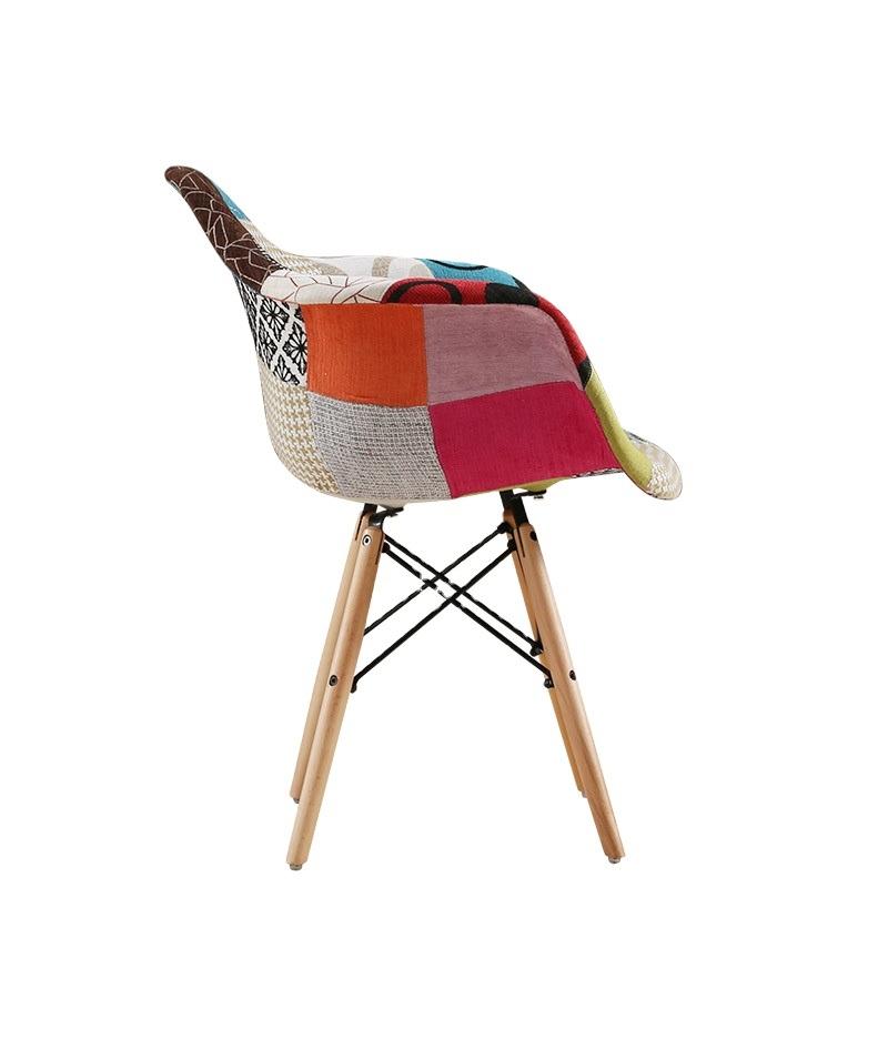 Wood Legs Fabric Chair Living Room Chair