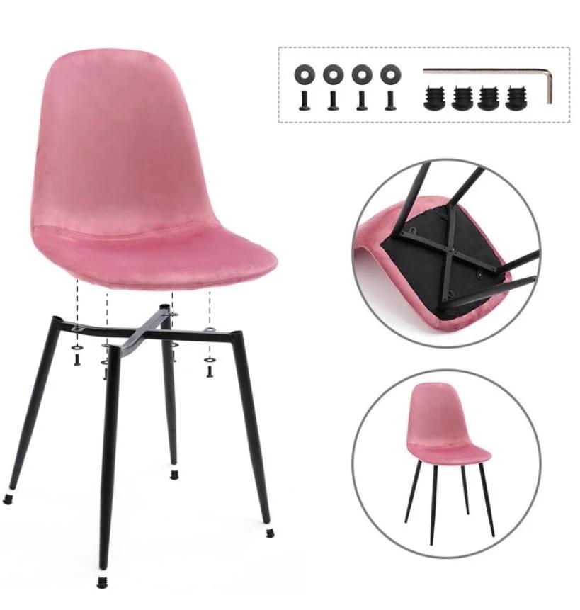 Modern Dining Fabric Chairs / Fabric Dinner Dining Chairs for Restaurant