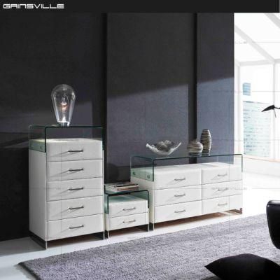 Gainsville Designer Home Furniture Leather King Beds with Adjustable Headrest Gc1715