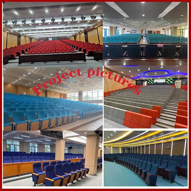 New Design Popular for Lecture Room Hall Theater Auditorium Chair Wooden Cinema Theater Furniture Lecture Room Church Chairs