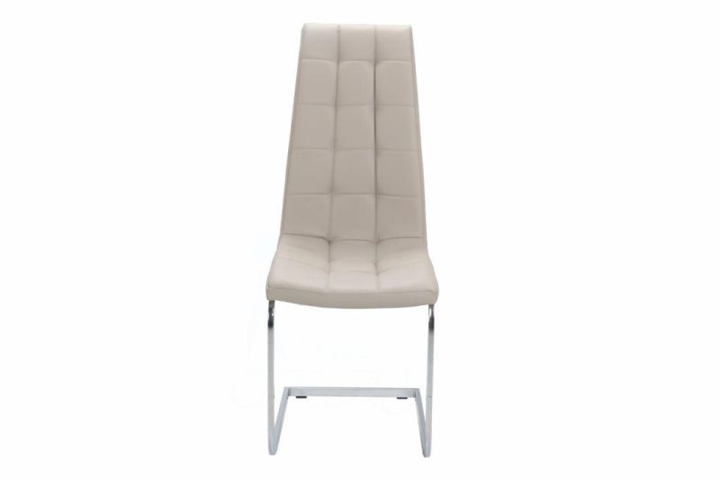 Modern PU Chrome Leg Dining Chair, Hotel Chair