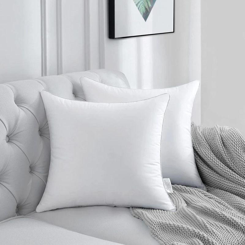 Oeko Certificated Cheapest Microfiber Fabric Polyester Gel Fiber Filled 16"X16" Scatter Sofa Cushion