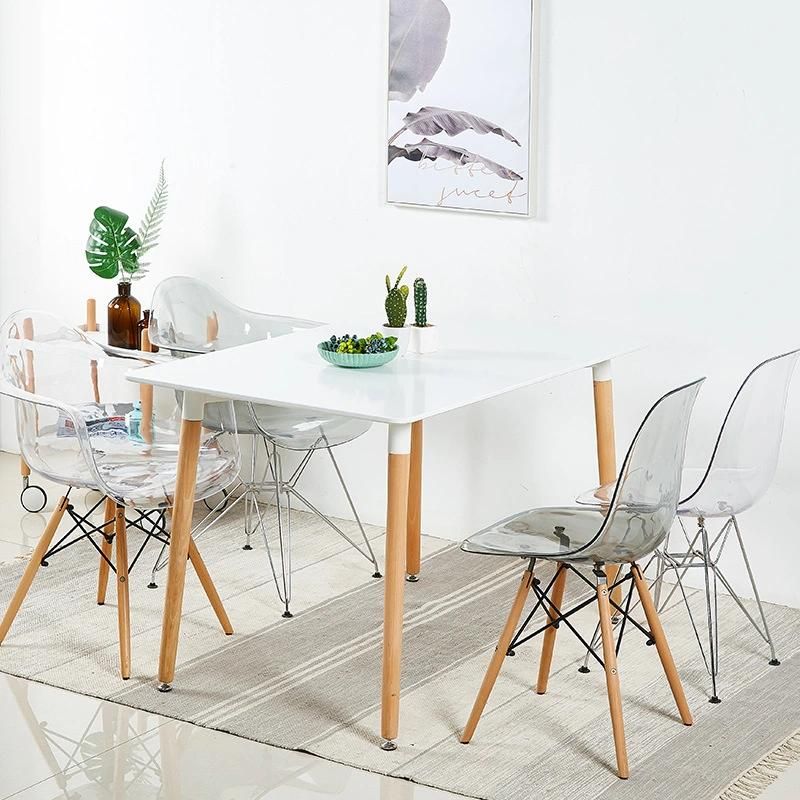 Modern Design Home Furniture PC Plastic Transparent Dining Chair