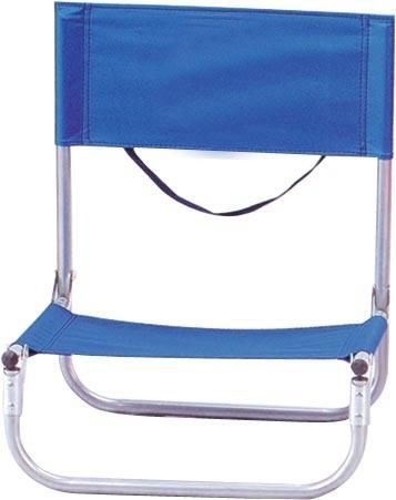 High Quality Lower Seat Beach Chair Metal Frame Folding Chair for Beach or Camping Two Folds Aluminum Frame Chair