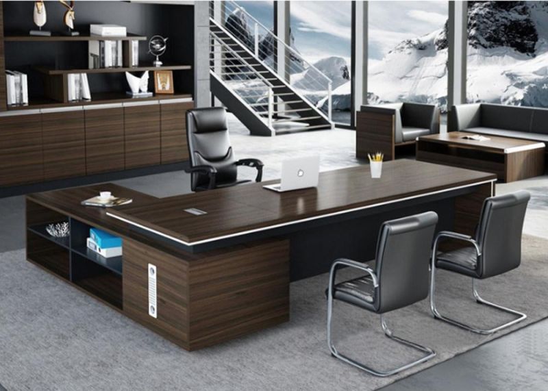 Wholesale Luxury Office Table Executive Desk Computer Desk Wooden Furniture